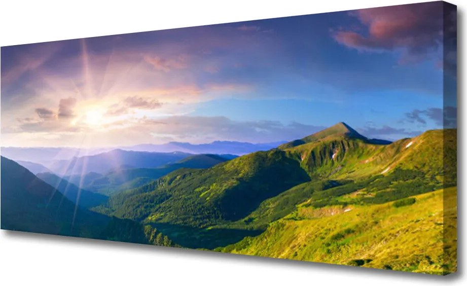 Obraz canvas Słoneczna Hala pod Szczytami