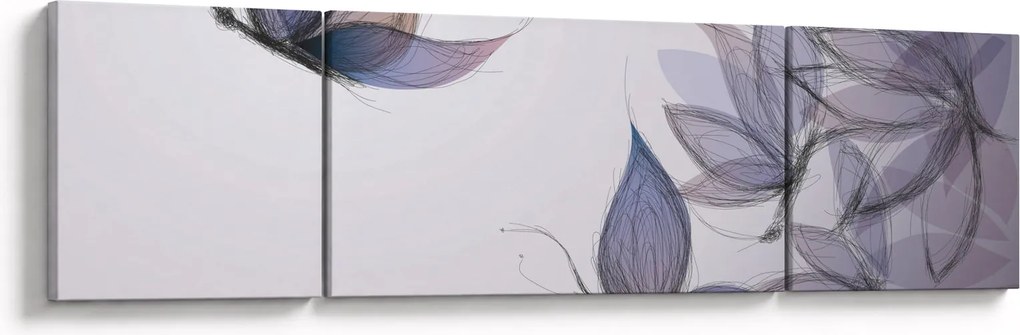 Obraz - Rysowanie motyli (170x50 cm)
