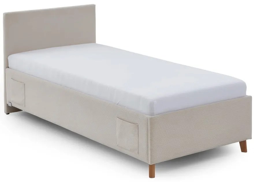 Beżowe łóżko dziecięce ze schowkiem 140x200 cm Cool – Meise Möbel