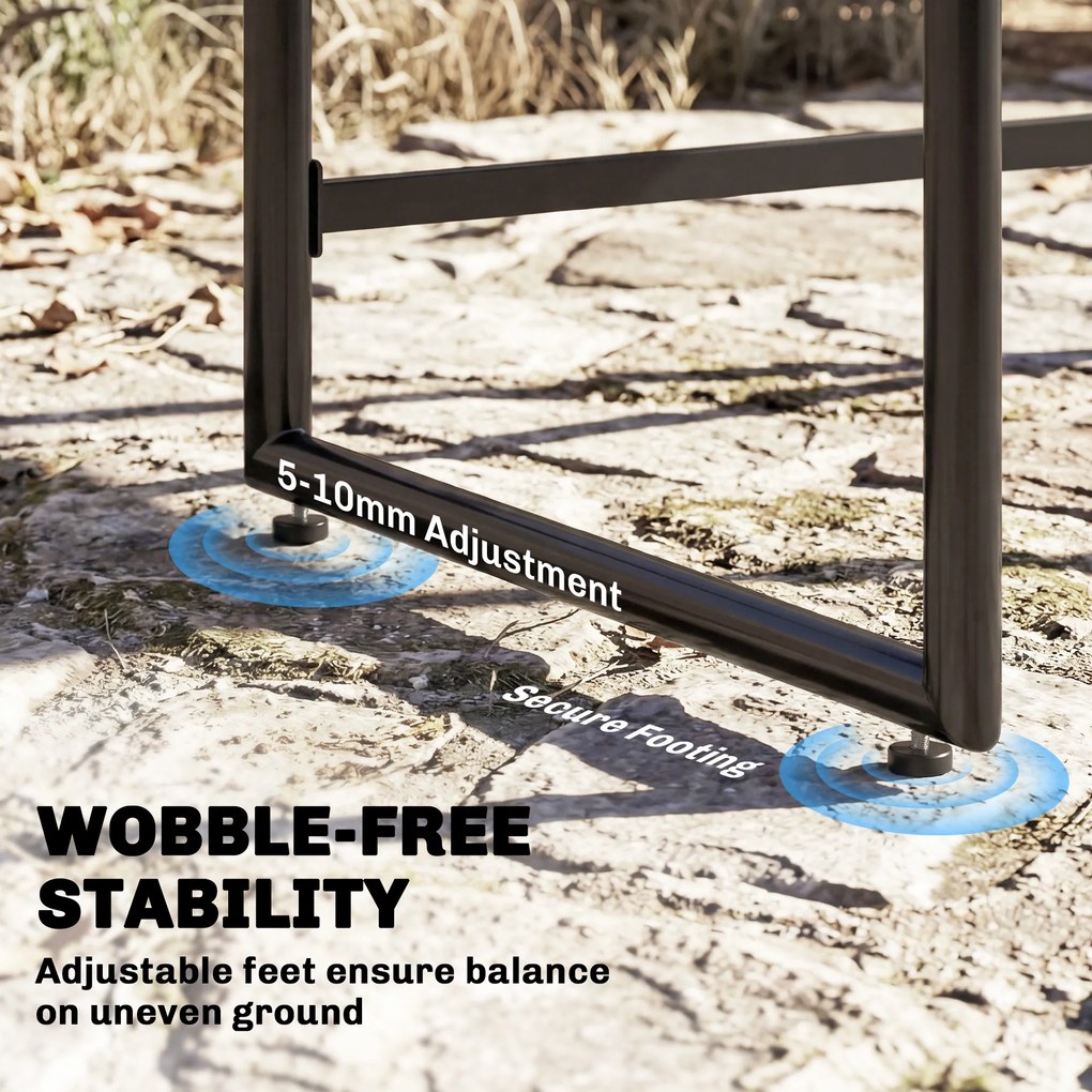 Outsunny Polirattanowy Zestaw Mebli Ogrodowych 5-częściowy, Oszczędzający Miejsce, Stół z 4 Krzesłami, Blat DPC, Poduszki, Szary | Aosom PL