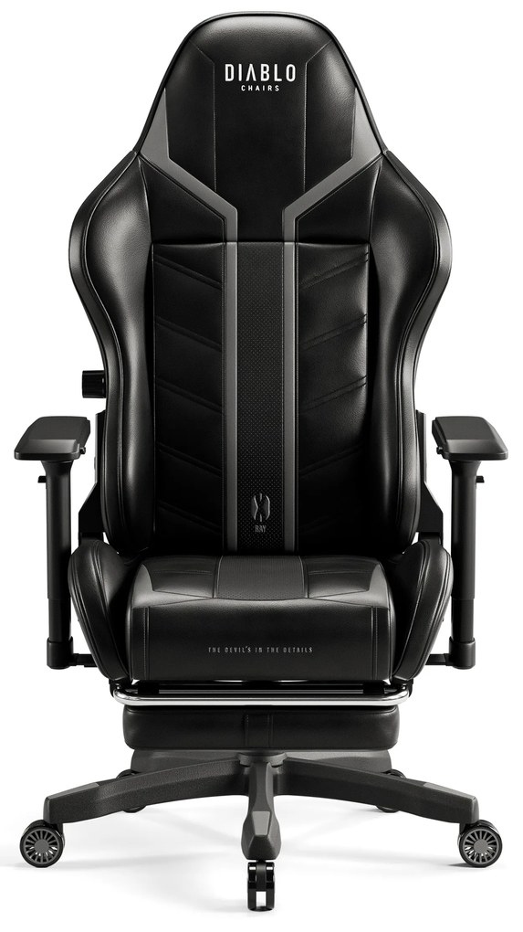 Fotel gamingowy Diablo X-Ray 2.0 Normal Size, czarno-szary