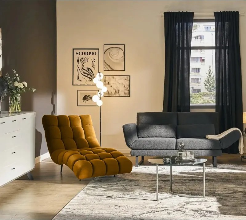 Fotel Szezlong 80 DELPHI 1 osobowy w tkanininie RIVIERA 41 WERSAL