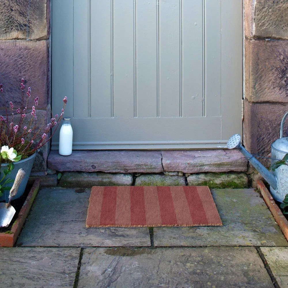 Wycieraczka z włókna kokosowego 40x60 cm Pink Stripe – Artsy Doormats