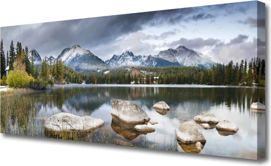 Zdjęcie na płótnie Panorama Alpejskiej Sielanki