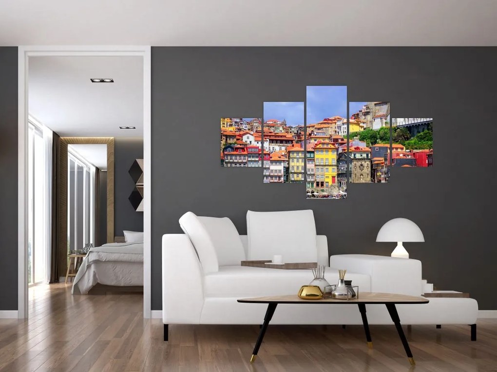 Obraz - Ribeira, Portugalia (125x70 cm)
