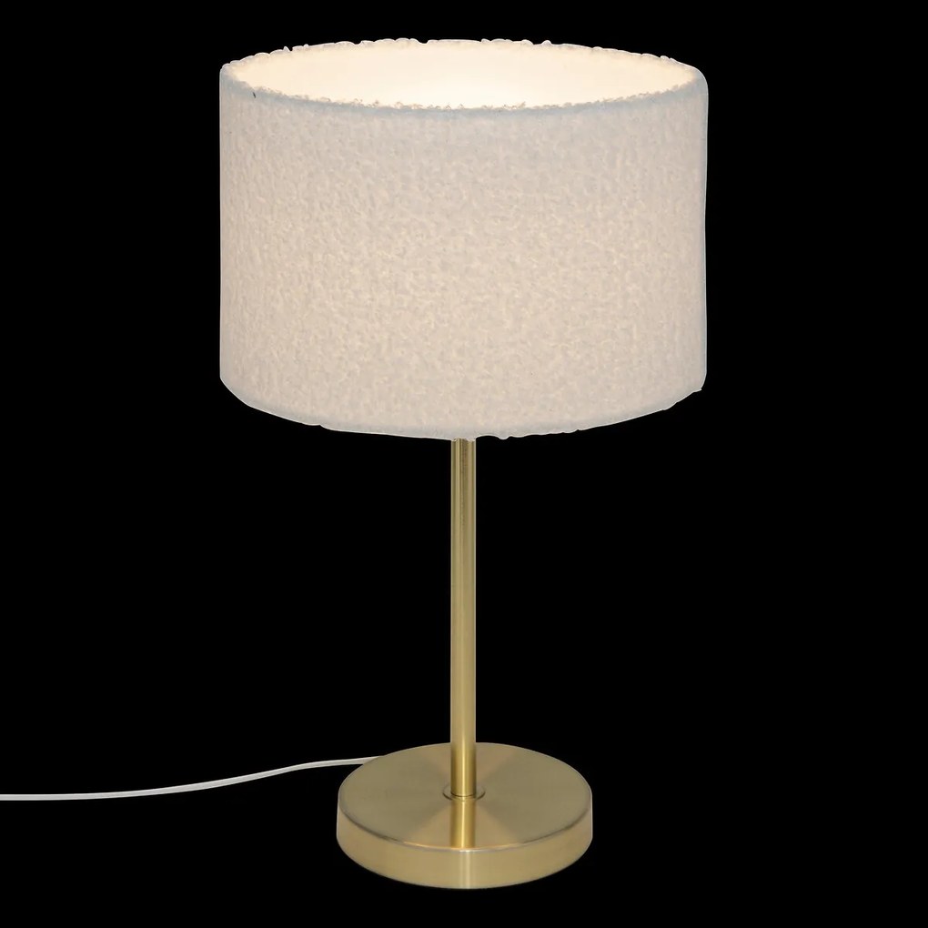 Lampa stołowa z kloszem boucle TINA, wys. 49 cm