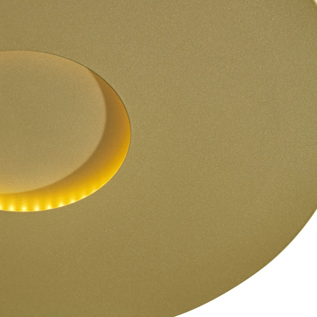 Nowoczesna lampa sufitowa złota 40 cm z LED z 3-stopniową regulacją ściemniania - Morning Nowoczesny Oswietlenie wewnetrzne
