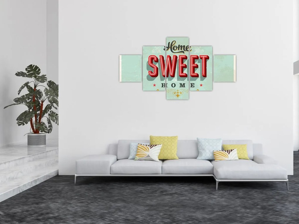 Obraz - Home sweet home (125x70 cm)