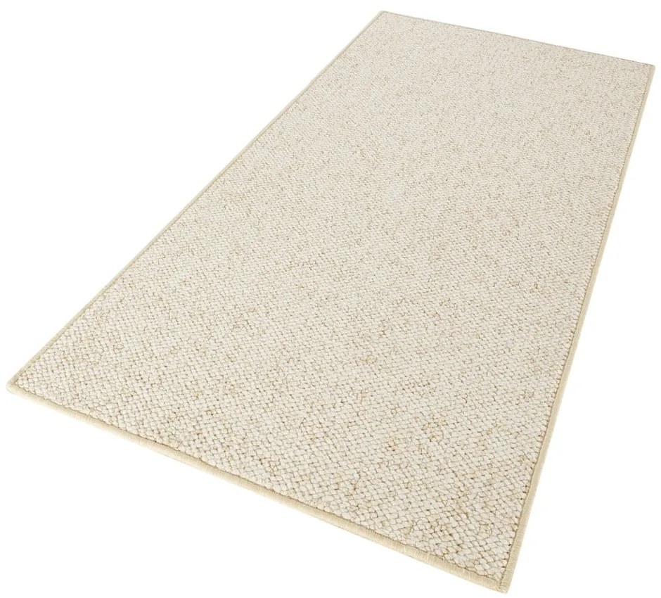 Kremowy chodnik 80x300 cm Wolly – BT Carpet