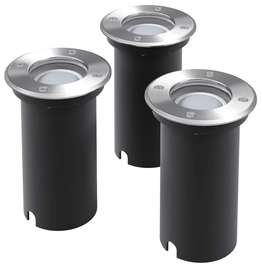 Komplet 3 okrągłych lamp najazdowych - 6X O019 P4-H82