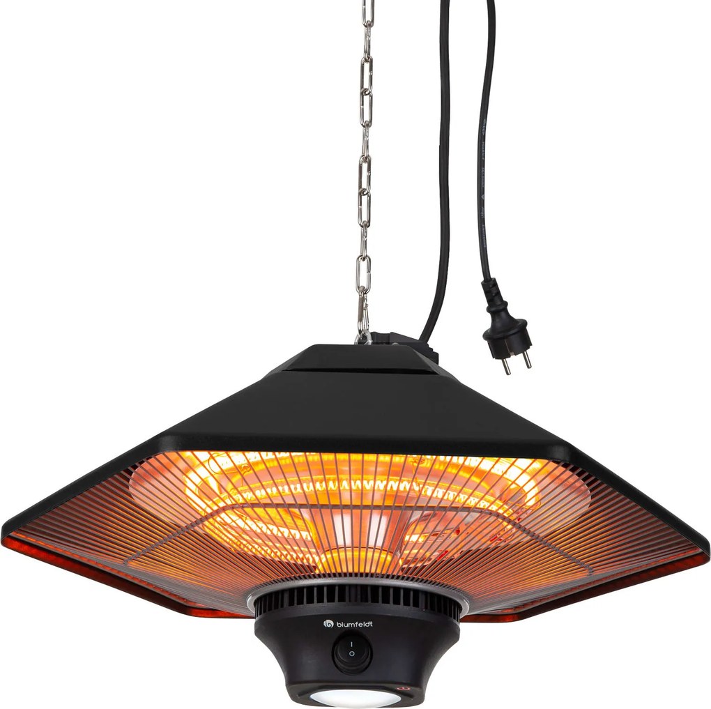 Blumfeldt Hexa 2000W Promiennik Podczerwieni Sufitowy Czarny