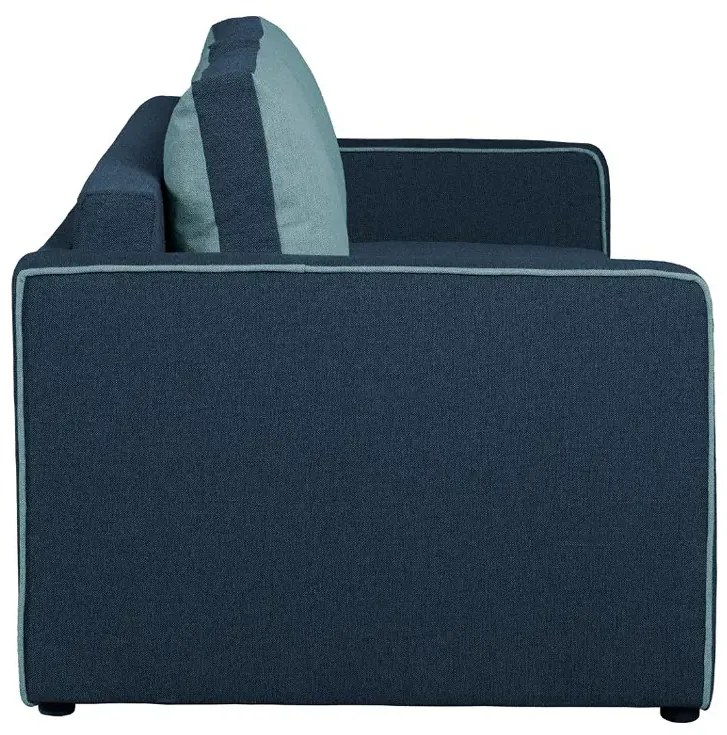 Granatowo-niebieska sofa z pojemnikiem - Morivo