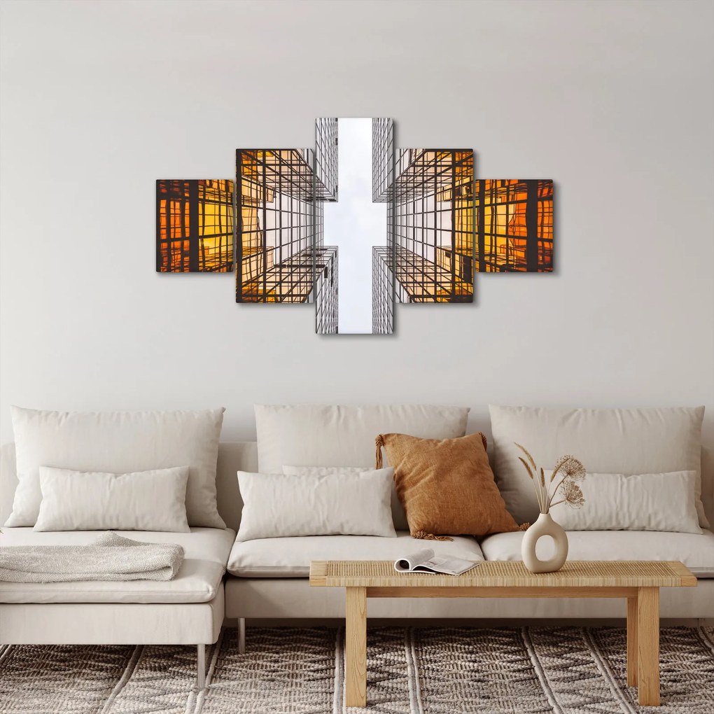Obraz drapaczy chmur (125x70 cm)