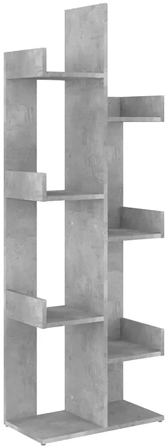 Nowoczesny regał z półkami beton F7-B09