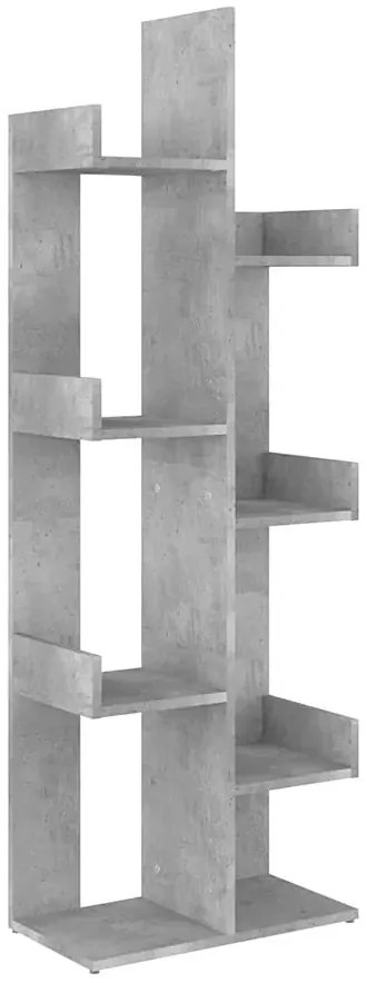 Nowoczesny regał z półkami beton - Forner 3X