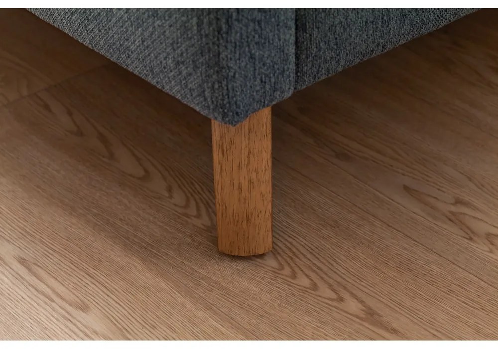 Zielononiebieskie tapicerowane łóżko dwuosobowe ze schowkiem i stelażem 180x200 cm Frieda – Meise Möbel