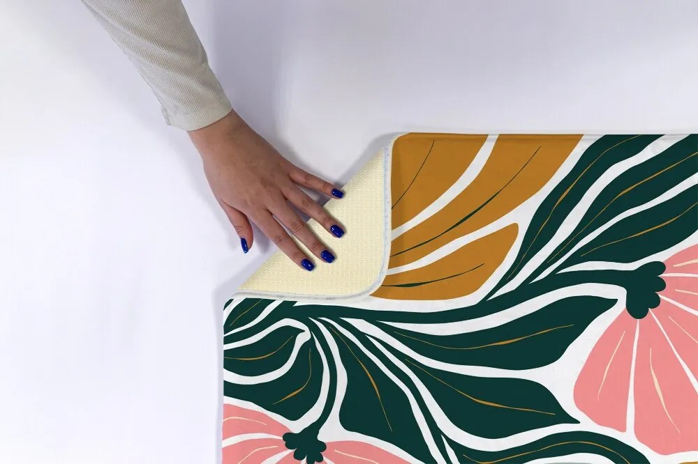 Dywanik łazienkowy Dywanik łazienkowy Kwiaty Geometryczny