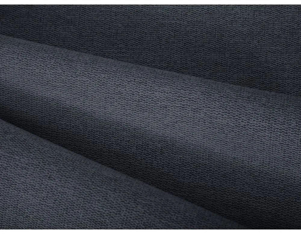 Ciemnoniebieskie tapicerowane łóżko dwuosobowe ze schowkiem i stelażem 180x200 cm Casey – Mazzini Beds