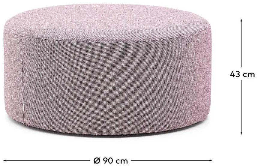 Fioletowy puf Kaeli – Kave Home