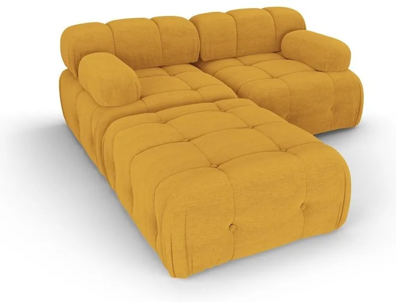 Musztardowy narożnik Ferento – Cosmopolitan Design