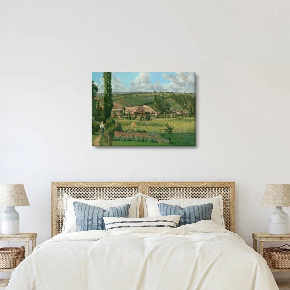 Obraz - Camille Pissarro, Landscape at Les Pâtis, Pontoise, reprodukcje (70x50 cm)