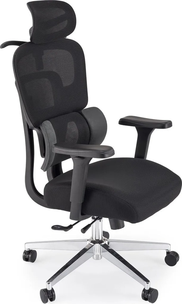 Fotel biurowy ergonomiczny Booster Halmar z regulowanym zagłówkiem