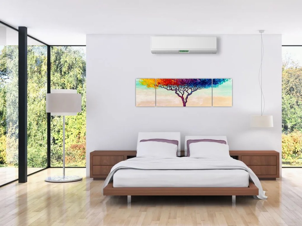 Obraz malowanego drzewa (170x50 cm)