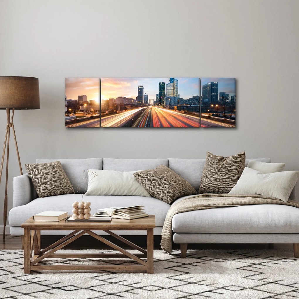 Obraz - Droga wielkiego miasta (170x50 cm)