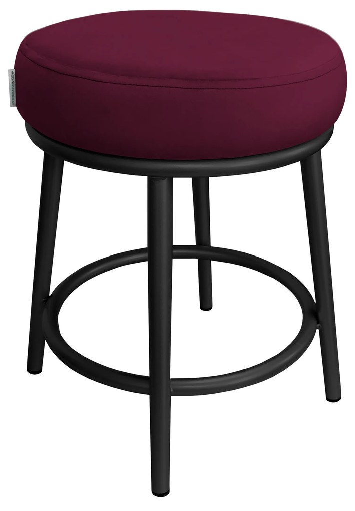 Taboret Ben noga metalowa czarna MG02