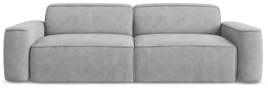Jasnoszara sofa z tkaniny szenilowej 244 cm Omao – Makamii