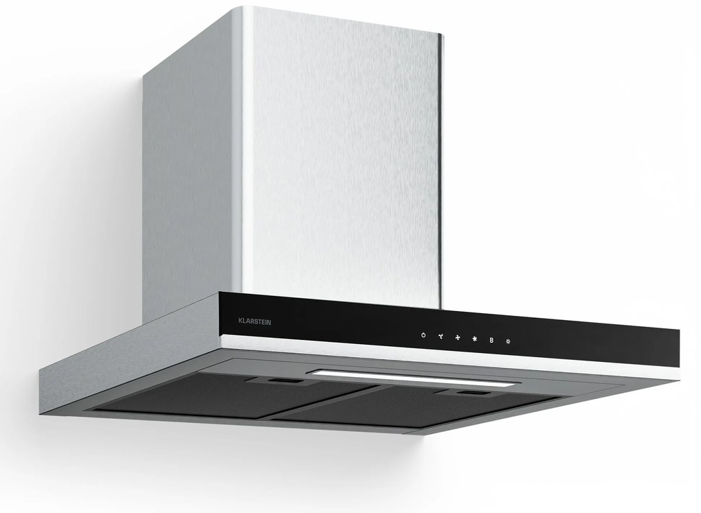 Klarstein Verosteel 60cm Ekst/Recy Okap przyścienny Stal nierdzewna