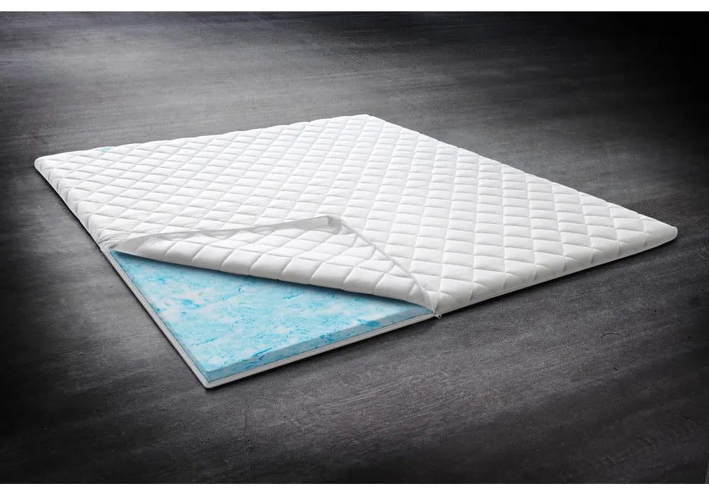 Średnio twardy piankowy topper ze zdejmowanym pokrowcem/termoregulacyjny 160x200 cm – Meise Möbel