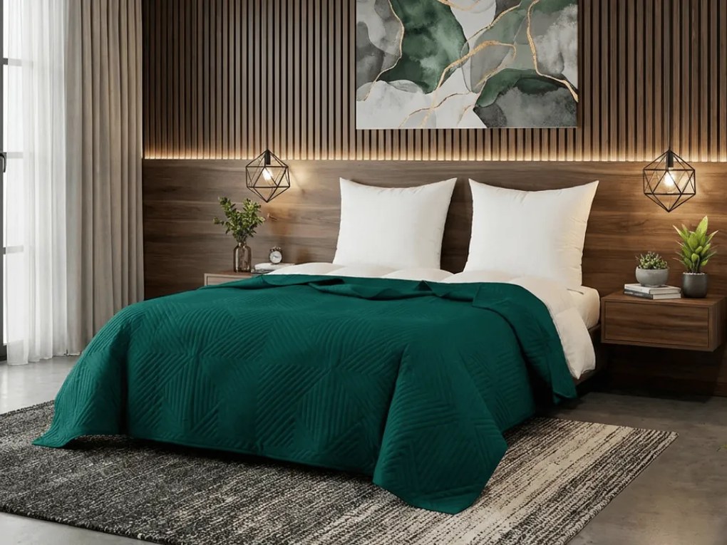 Narzuta na łóżko CALDERA, nafta Rozmiar: 200 x 220 cm