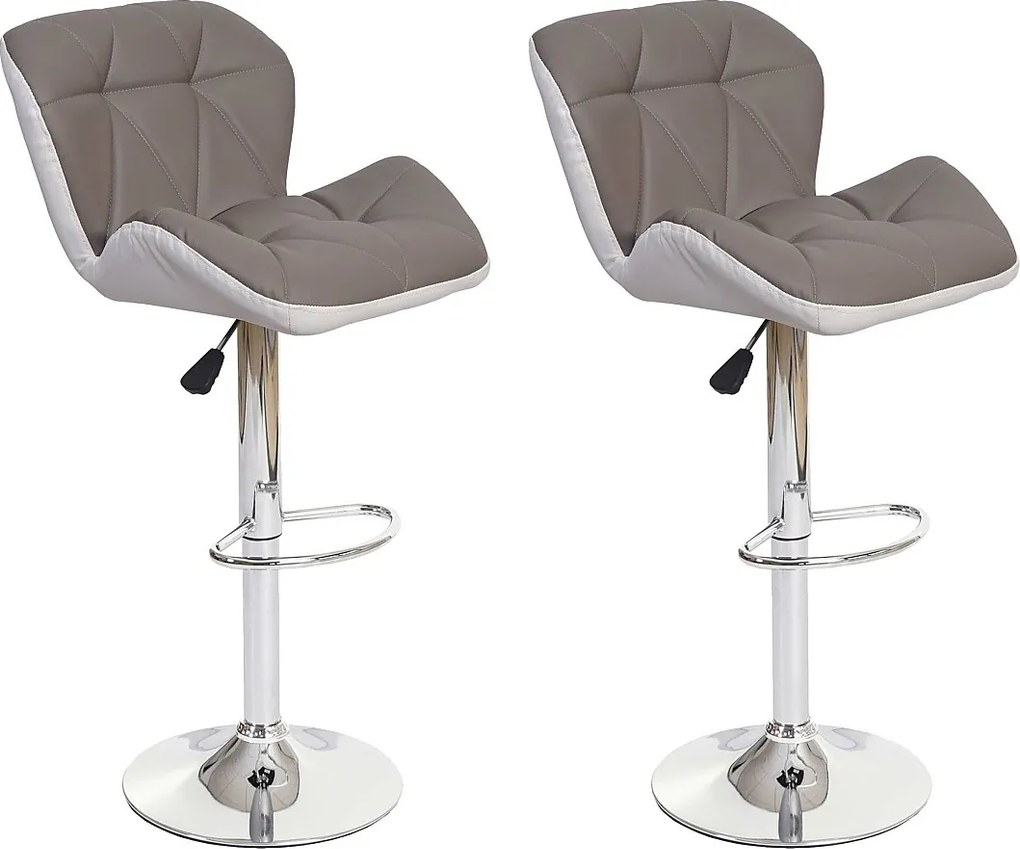 Stołek barowy MCW-A92 (zestaw 2 szt.),  taupe-grey