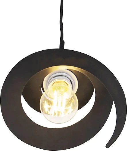 Designerska lampa wisząca z kloszem w kształcie spirali 20 cm - Scroll