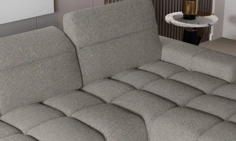 Narożnik GIANO S układ L Lewostronny z elektryczną regulacją siedziska w ktaninie AUSTIN 04 WERSAL