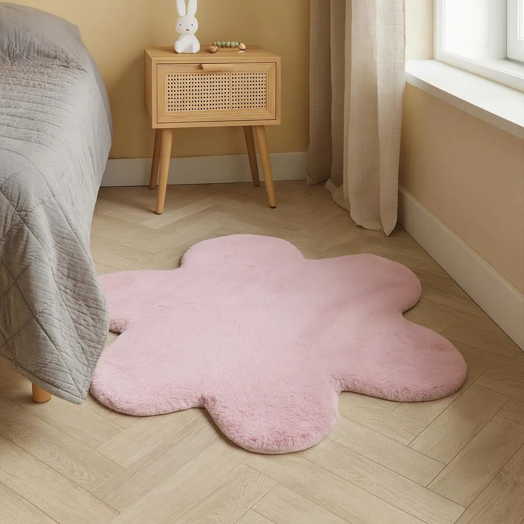 Dywan do pokoju dziecięcego kwiatek TELOS, 90 x 60 cm