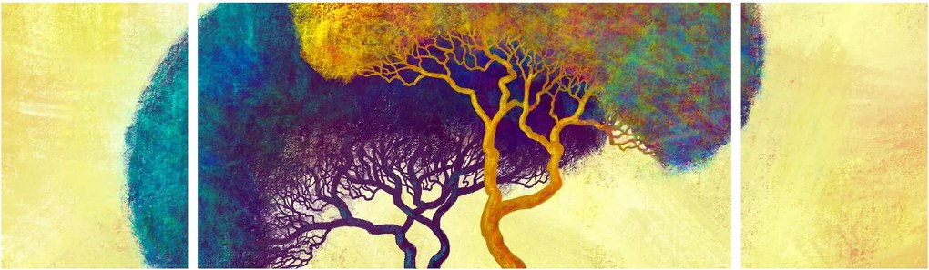Obraz - Drzewa na wzgórzu (170x50 cm)