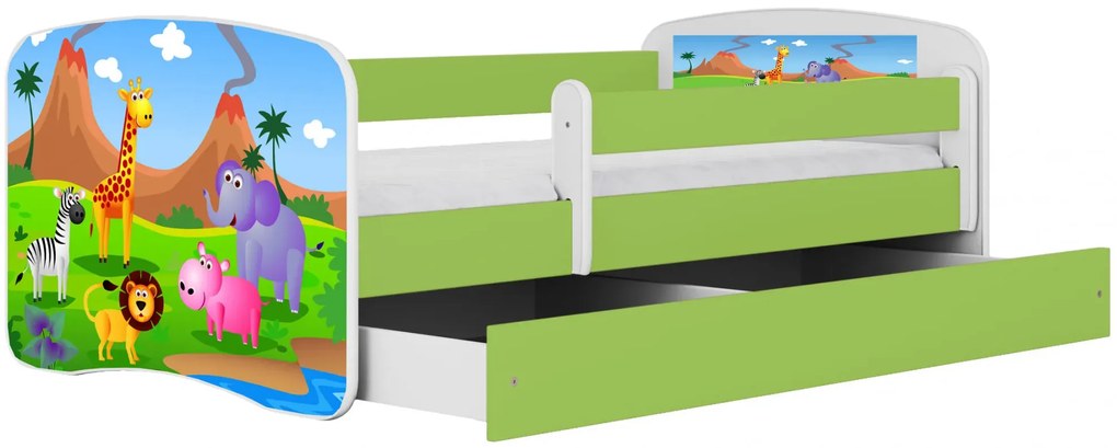 Łóżko dziecięce z materacem mix 80x180 A8-D60