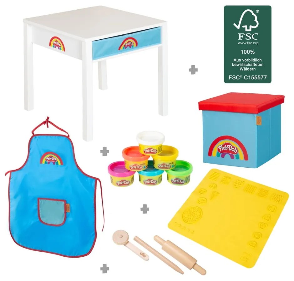 Stolik dla dzieci 55x55 cm roba x Play-Doh Creative Craft – Roba