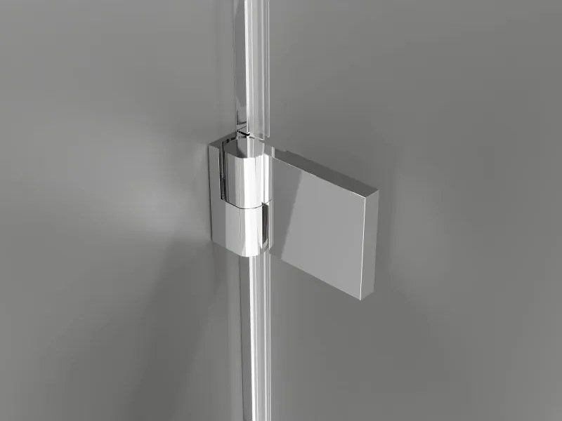 Mexen Lunar-B drzwi prysznicowe uchylne lewe 110 cm, transparent, chrom - 832S-110-050-01-00-L