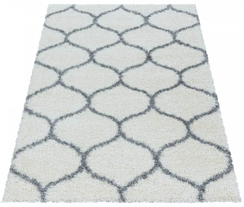 Dywan shaggy Salsa koniczyna kremowy 60 cm x 110 cm
