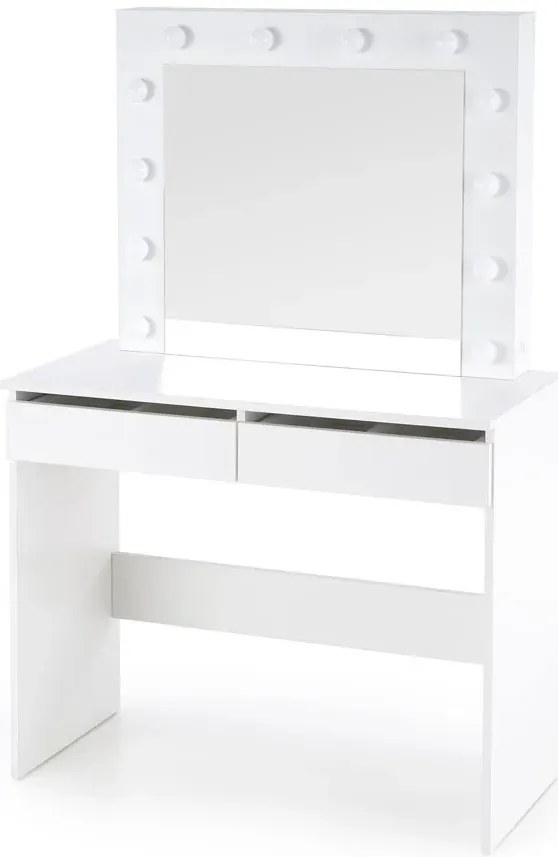 Biurko białe z toaletką z lustrem P8-C39