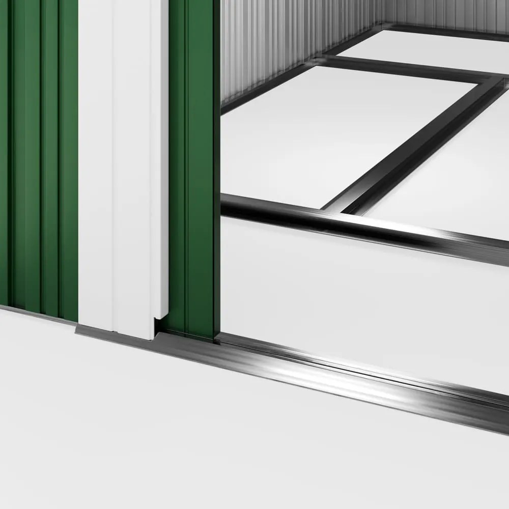 Domek narzędziowy L do ogrodu zielony Gardebruk