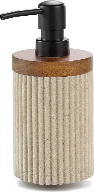 Dozownik mydła "Niagara" 17cm Naturalny z Akacji Nowoczesny i Praktyczny