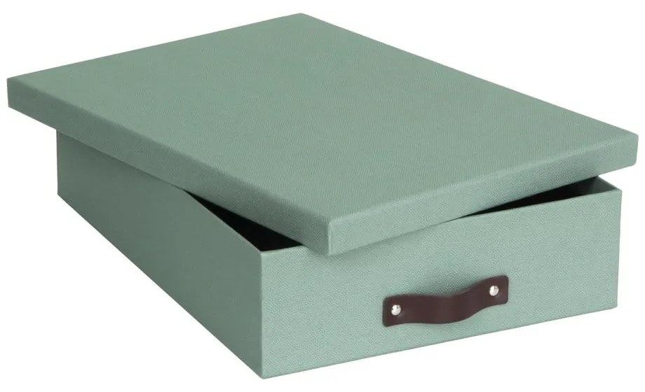 Zielony kartonowy organizer na dokumenty Oskar Canvas Paper Laminate – Bigso