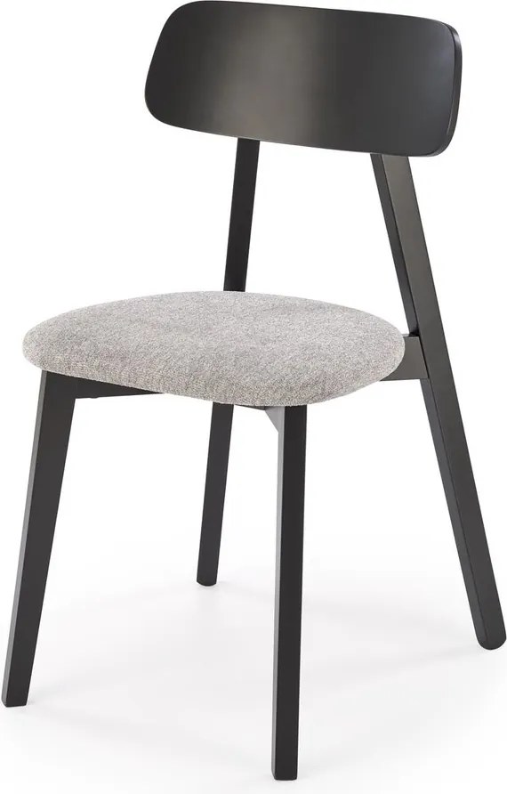 Drewniane krzesło w stylu retro z tapicerowanym siedziskiem Hylo Halmar