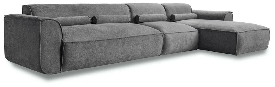 Szary narożnik (prawostronny) Flex Felix – Miuform