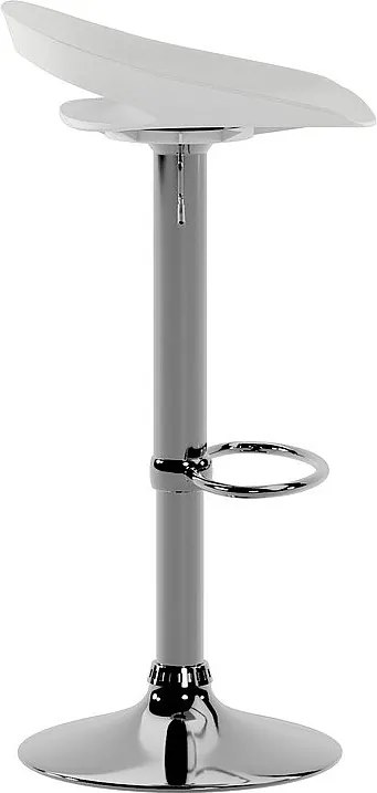 Glen - Biały stołek polipropylenowy - zestaw 2 szt.