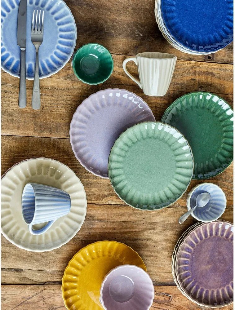 Ciemnofioletowy kamionkowy talerz deserowy ø 20 cm Latina – Bloomingville